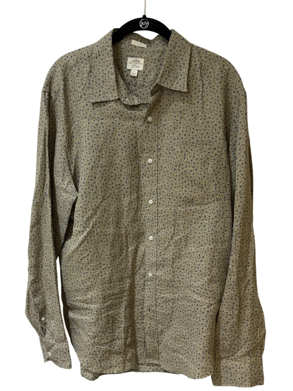 Men's J. Crew Albini Long-Sleeve Shirt slim cut size large